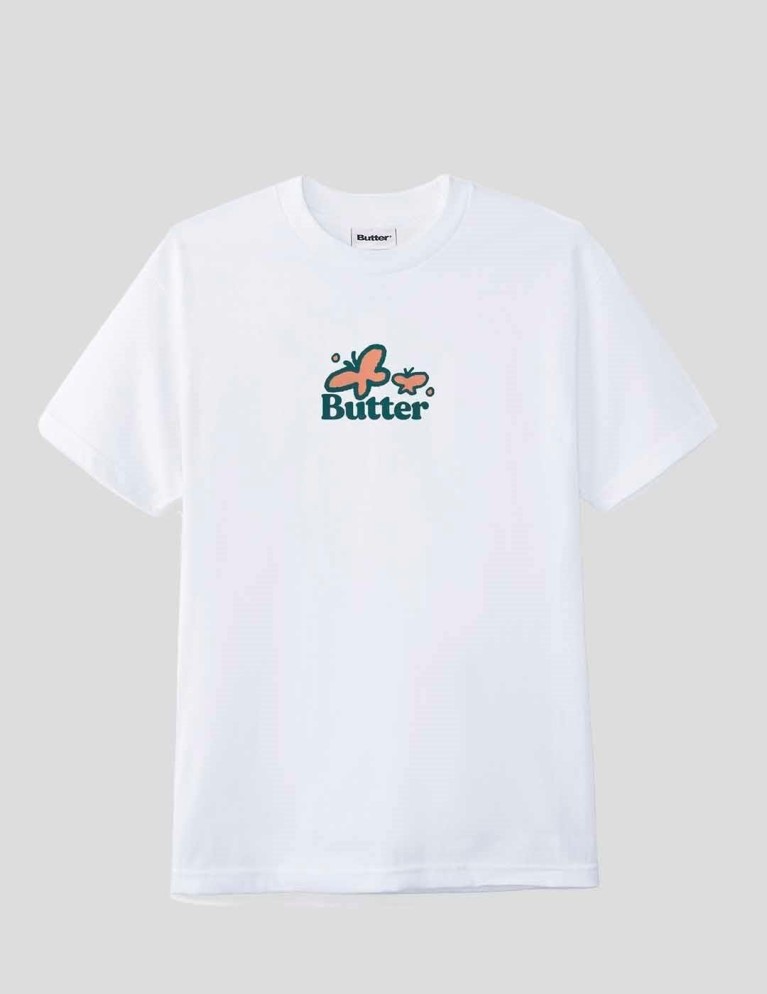 T-shirt BUTTER GOODS wander tee white